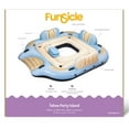 thumbnail image 2 of Funsicle Tahoe Party Island 9' Inflatable 4 Person Pool Float with Cup Holders, Multicolor, 2 of 7