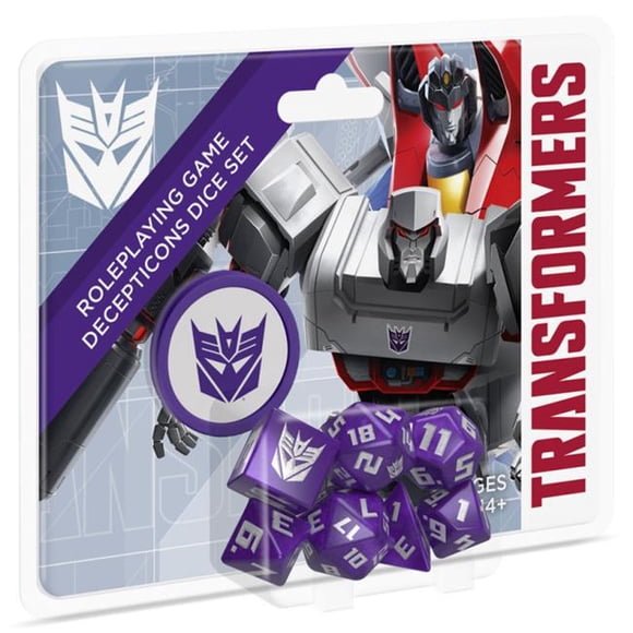 Renegade Game Studios REN02634 Transformers Roleplaying Game Decepticon Dice Set