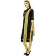 thumbnail image 4 of Atasi Women's Black Cotton Straight Suit Set Readymade Indian Casual Cloth-8, 4 of 8