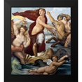 thumbnail image 2 of Raphael 15x16 Black Modern Framed Museum Art Print Titled - Triumph Of Galatea Detail, 2 of 5