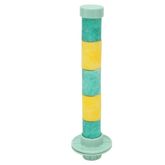 M Buder Barra Soporte de Cuarzo para Jaula de Pájaros Juguete Afilador de Picos y Uñas para Loros Periquitos Verde Amarillo 16 cm / 6.3 in