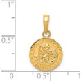 thumbnail image 5 of 14K Yellow Gold Saint Christopher Medal Charm (21 X 12.5) Made In Peru m1481, 5 of 6