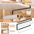 thumbnail image 3 of KDFWDM Paper Towel Holder Dispenser Under Cabinet Paper Roll Holders for Kitchen Bathroom, Hanging Paper Towel Rack Hanger Over The Door, 3 of 5