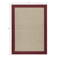 thumbnail image 3 of Mainstays Farmhouse Faux Sisal Olefin Red Border Indoor Living Room Area Rug, 7' x 10', 3 of 8