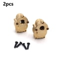 thumbnail image 2 of Paquete de 2 RC Latering Steering Knuckle Exquisite elegante PERFECT PERFECT PROFESS PROFESIONAL COCH BLASS BLOQUES DE REEMPLAZO PARA YK4102 Yuarrent FN001470-00, 2 of 6