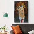 thumbnail image 4 of Cuadro impreso de Amedeo Modigliani (83) Póster decorativo para el hogar, arte de pared, cuadro colgante, póster decorativo para dormitorio, póster estético para habitación, 12 x 18 pulgadas (30 x 45, 4 of 6