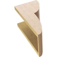 thumbnail image 6 of 7"W x 7"D x 14"H Wide Crestline Rough Cedar Woodgrain TimberThane Corbel, Primed Tan, 6 of 6