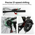 thumbnail image 6 of 26-Inch Mountain Bike,21-Speed Steel Frame with Dual Suspension – Black&Orange, 6 of 7