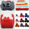 thumbnail image 1 of sdhkgrrt under $5 3Pcs Crochet Yarn, Hand Knitting Yarn Velvet,Multicolor Crochet Thread,Soft Coral Fleece Yarn,DIY Knitting Material,Chunky Handmade Yarn, 1 of 9