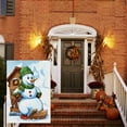 thumbnail image 3 of Double Side Simple Watercolor House Flag Decoration for Home House Patio 28x40in Christmas Snowman Versatile Hanging Decoration Winter Holiday Snowflakes Washable Yard Decoration, 3 of 6