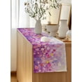 thumbnail image 5 of Table Runner 72 Inches Long for Kitchen Dining, Pink Spring Floral Dresser Scarf Farmhouse, Dining Table Decorations for Wedding/Parties, Summer Daisy Botanical Oil Painting 13 x 72 In, 5 of 9