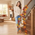 thumbnail image 2 of Fall Artificial Maple Leaf Garland 3.3 FT Autumn Hanging Vine with Orange Red Yellow Leaves for Thanksgiving Halloween Mantel Fireplace Table Home Decor, 2 of 8