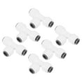 thumbnail image 1 of Uxcell 1/4" Conector de línea de agua en T, paquete de 6, blanco, 1 of 5