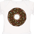 thumbnail image 4 of Inktastic Brown Donut, Donut With Colorful Sprinkles, Frosting Boys or Girls Long Sleeve Baby Bodysuit, 4 of 5