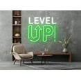 thumbnail image 2 of Glowneon Level Up Neon Sign, Quote Led Sign Wall Decor, 2 of 4