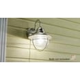 thumbnail image 3 of Hampton Bay 11.7 in. 1-Light Brushed Nickel Cottage Hardwired Outdoor Wall Light Lantern Sconce with No Bulb Included, 3 of 4