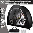 thumbnail image 2 of Bike Storage Tent with 210D Oxford Fabric PU4000 Waterproof,Heavy-Duty Bike Shelter for 2-3 Bikes Motorcycles Lawn Mowers,Outdoor Bike Shed Cover for Backyard Garage Camping Tools, 2 of 16