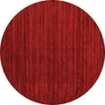 thumbnail image 1 of Ahgly Company Indoor Round Abstract Orange Contemporary Area Rugs, 5' Round, 1 of 1