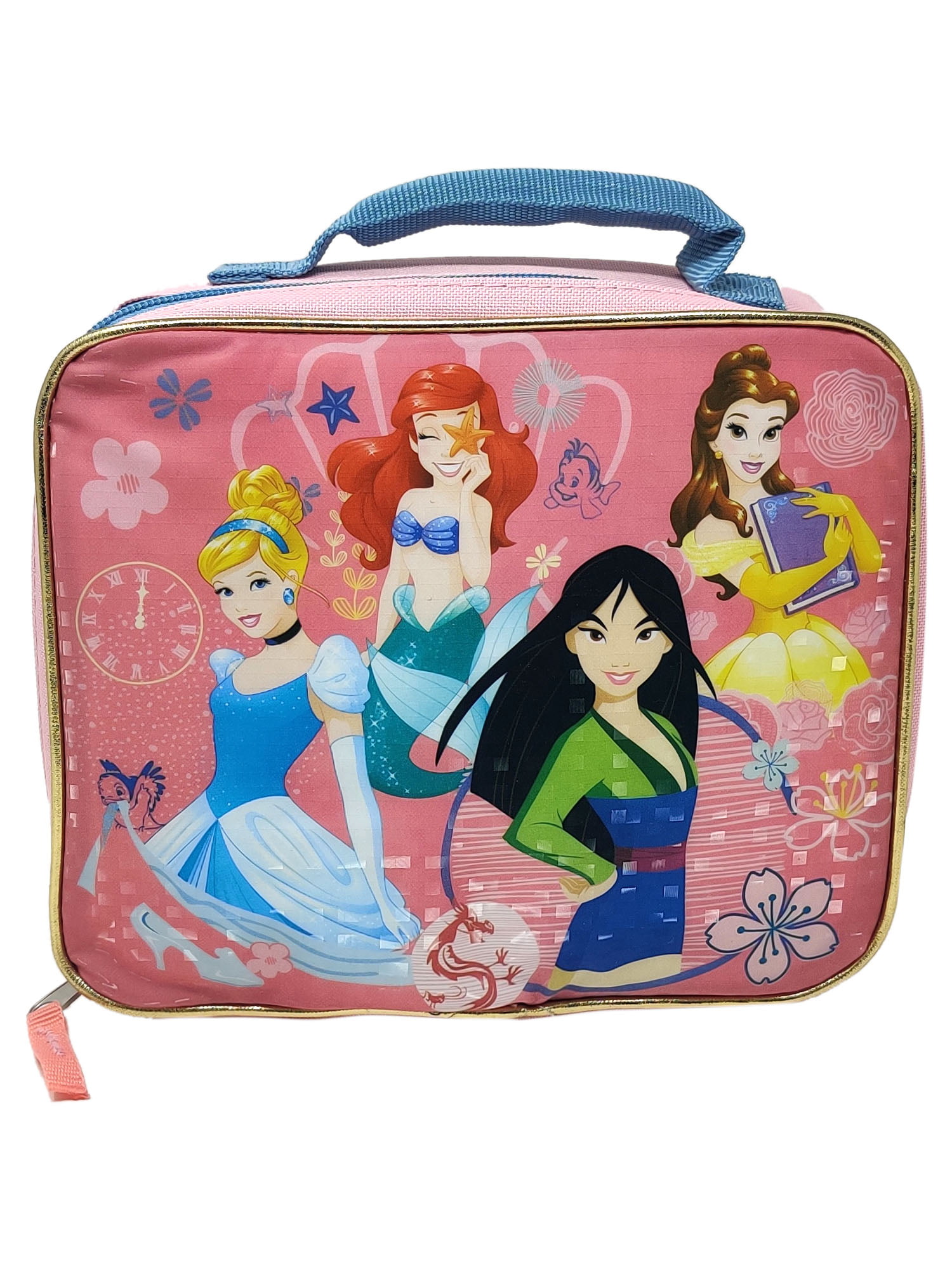 Trolls 4 Pack Girls Bag Set Featuring Disney Princesses Minnie Mouse and Frozen with Disney Princess Stickers Girls School Supplies Bulk Bundle Girls Accessories Bag 