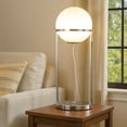 thumbnail image 6 of Benjara Jim 22" Table Lamp- LED Light- Metal Body- Modern Globe Shade- Silver, 6 of 7