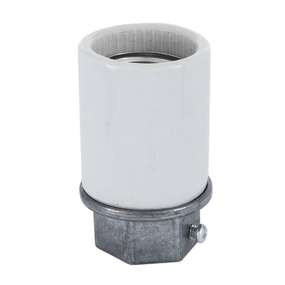 B&P Lamp® High Heat Resistant Porcelain Keyless Medium Socket 1/2IPS Base