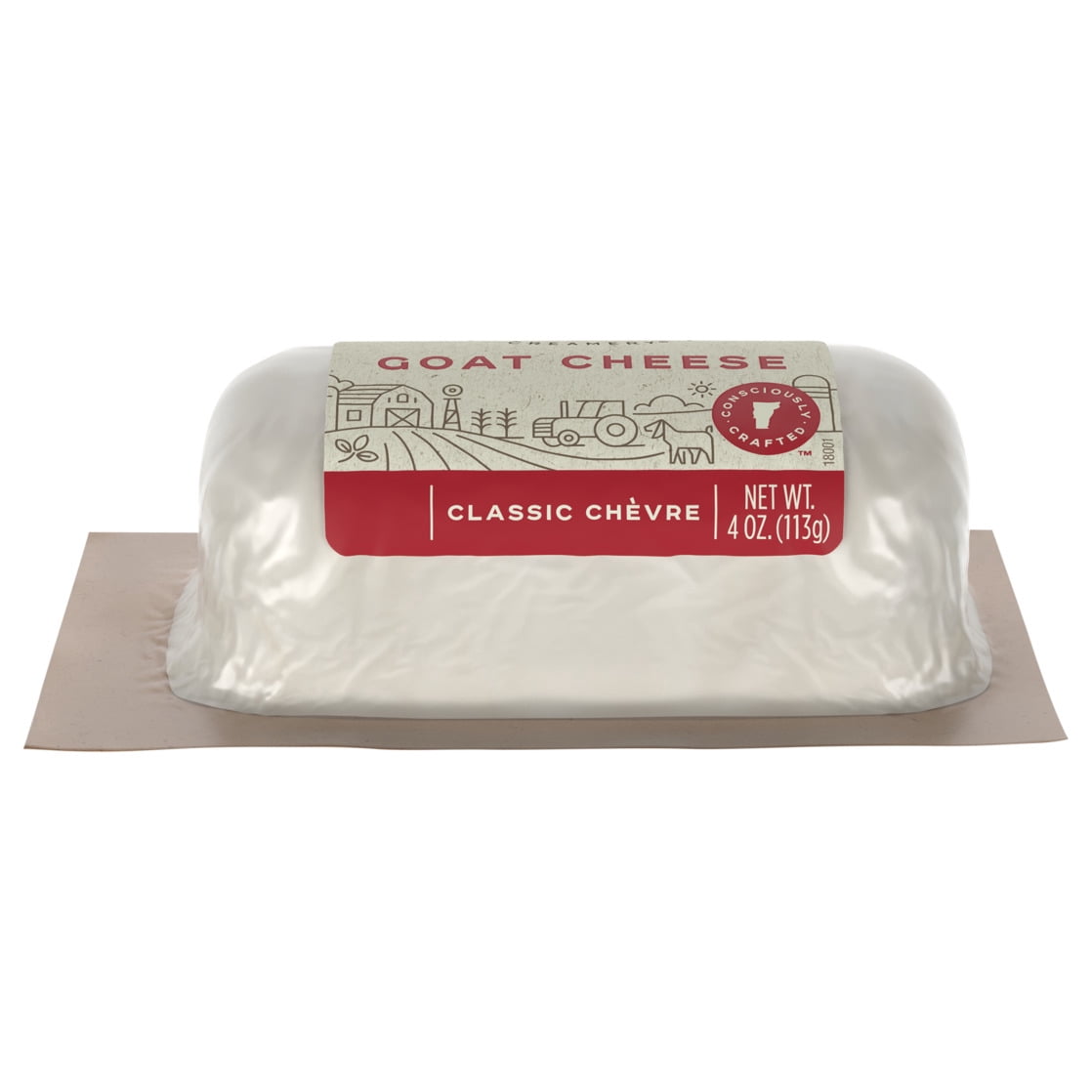 Vermont Creamery Classic Goat Cheese Log, 4 oz