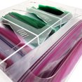 thumbnail image 7 of OnDisplay Luxe Acrylic Kitchen Drawer Zip Food Storage Bag Organizer, 7 of 7