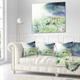 thumbnail image 2 of Designart Beautiful First Spring Flowers At Dawn - Floral Throw Pillow - 16x16, 2 of 4