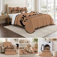 thumbnail image 6 of Twin XL Quilt Set 68''x98'', Footprint Lightweight Bedspread Coverlet Set with 2 Pillow Shams, Vintage Brown Black Please Remove Your Shoes Breathable All Season Quilt Bedding for Dorm/Guest Room, 6 of 9