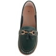 thumbnail image 2 of ABSOLUTE FOOTWEAR Womens Slip On Casual Leather Loafer Deck Boat Shoes Sandals - Hunter Green - US 8, 2 of 7
