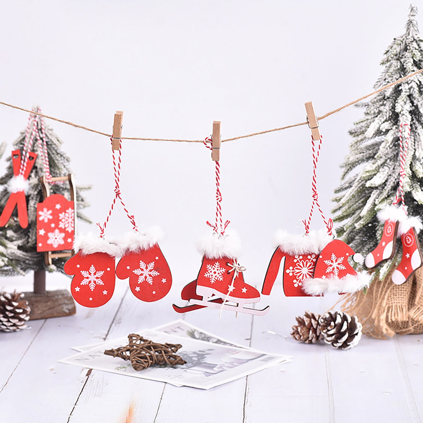 Decorating Ideas Snowshoe Christmas Ornaments Candle Holder