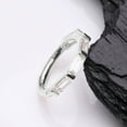 thumbnail image 2 of BM25 14 Karat White Gold Brilliant Baguette Gem Segmented Seamless Clicker Hoop Ring-Clear Gem, 2 of 4
