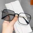 thumbnail image 4 of Blue Light Blocking Glasses Unisex Large Frame Clear View Strong Hinge Transparent with Brim Eye Protection Clear Bluelight Glasses Spectacles Eyewear, 4 of 8