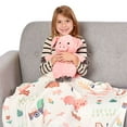 thumbnail image 6 of Rollee Pollee Farm Friends Kids Silk Touch Throw Blanket with Plush Pig Hugger, 6 of 6