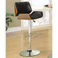thumbnail image 2 of Coaster Faux Leather Adjustable Bar Stool in Black, 2 of 3