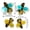 New Bee 4pcs/set, variant on 4pcs Set Metal Bumblebee Wall Decor, 3D Wrought Iron Bee Art Sculpture Wall Hanging, Suitable for Outdoor Home Garden, Spring, Summer