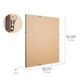thumbnail image 7 of Head West Antique Gold Classic Frame Rectangular Beveled Wall Mirror - 26" x 32", 7 of 7