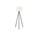 thumbnail image 3 of Lighting - 63"h - Floor Lamp - Black Metal - Ivory / Cream Shade - Contemporary, 3 of 8