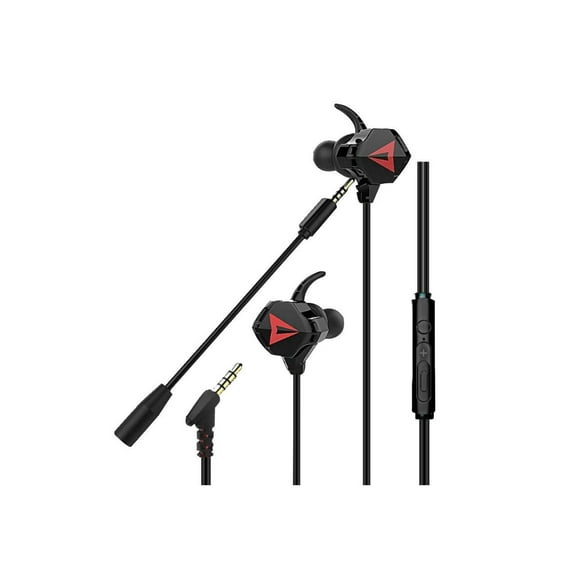 G5 in-Ear wired Gaming Headset 3.5m plug Mobile Gaming Headset With Microphone For Mobile Gaming, Nintendo Switch, Xbox One, PS4, Pro, PC Black