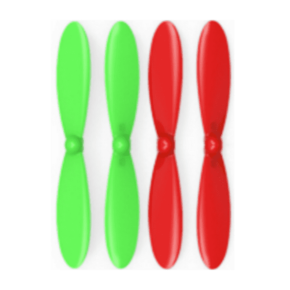 HobbyFlip Green Red Propeller Blades Propellers Props Compatible with Blue Mini Drone