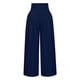thumbnail image 2 of Pantalones de lino Gibobby palazzo holgados de cintura alta y pierna ancha Navy XL, 2 of 5