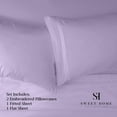 thumbnail image 4 of Sweet Home Collection California King Sheet Sets, Classic 1800 Series Deep Pocket 4 Piece, Luxury Soft Microfiber Bed Sheet Sets, Lavender, 4 of 5