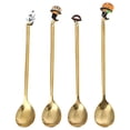 thumbnail image 1 of 4Pcs Cretive Halloween Pendant Spoons Dessert Forks Coffee Spoons Stirring Spoons, 1 of 9