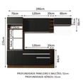 thumbnail image 3 of Cocina Integral Completa Modular Madesa Safira 290cm MN 04, 3 of 5