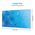 thumbnail image 2 of Sikiie Winter With Snowflakes Mouse Pad, 16x29.5 Mousepad Desk Mat in Anti-Slip Rubber Mousepads Mat for Game Office Laptop Computer, 2 of 8