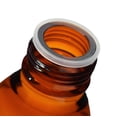 thumbnail image 3 of Reagent Bottle, 250ml - Amber Colored Glass - Orange Screw Cap, Drip Free Pouring Ring - White Graduations - Borosilicate 3.3 Glass - Eisco Labs, 3 of 4