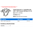 thumbnail image 2 of Timing Chain Kit 10 - Compatible with 2005 - 2007 Chrysler 300 Base 2.7L V6 - Autopart Premium, 2 of 2