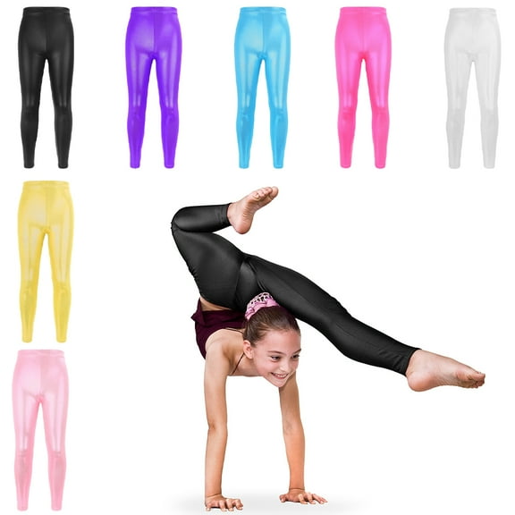 CSCHome Toddler Kids Dance Tights Toddler Girl's Soft Leggings Stretch Breathable Leggings for 3-13Y