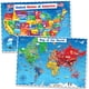 thumbnail image 1 of Set de pósters con el mapa mundial de Momo y Nashi y el mapa de los Estados Unidos, 1 of 7