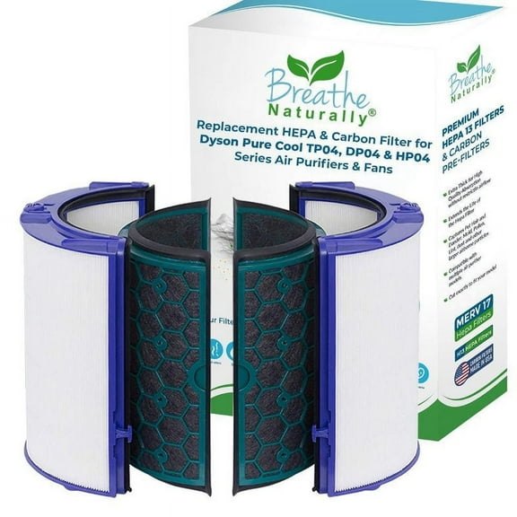 Dyson Pure Hot Cool Replacement HEPA and Activated Carbon filters for HP04, TP04, and DP04 Series Air Purifiers